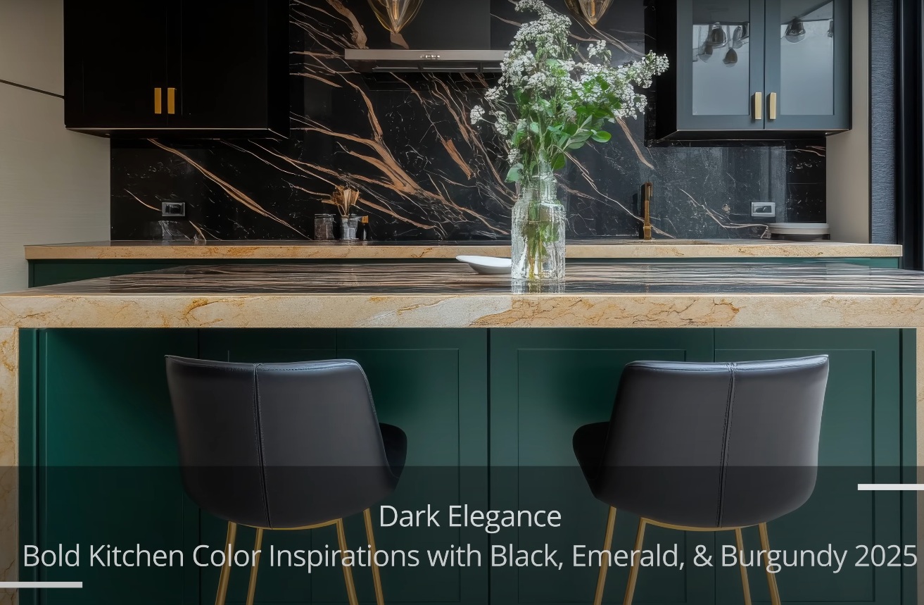 Dark Elegance Bold Kitchen Colors for 2025