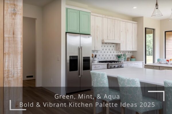 Green Mint & Aqua Bold & Bibrant Kitchen Colors for 2025