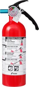 Kidde Fire Extinguisher for Home & Office Use, 5-B C, 3.2 Lbs., USCG Approved with Strap Bracket (Included)