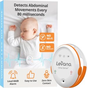 Levana Oma Sense Portable Baby Breathing Movement Monitor with Vibrations and Audible Alerts Designed to Stimulate Baby and Alert Parents