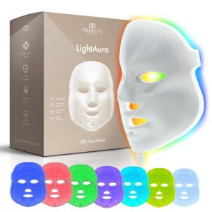 Project E Beauty Skin Rejuvenation Photon Mask LED Face Mask Light Therapy Red Blue Light Anti-Aging Wrinkle Spa Facial Treatment Home Skincare Mask