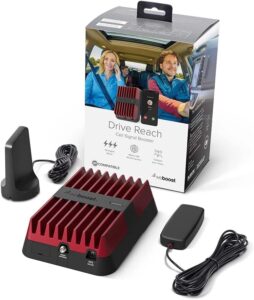 weBoost Drive Reach - Vehicle Cell Phone Signal Booster 5G & 4G LTE Magnetic Roof Antenna Boosts All U.S. Carriers - Verizon, AT&T, T-Mobile Made in the U.S. FCC Approved (model 470154)