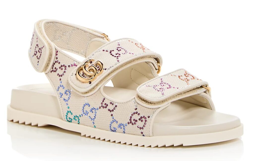 Gucci Women’s Embellished GG Slingback Sport Sandals Gucci Women’s Embellished GG Slingback Sport Sandals
