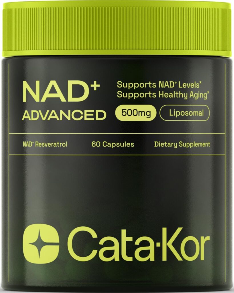 NMN Supplement Alternative - Liposomal NAD wResveratrol - High Purity NAD Supplement for Anti-Aging, Energy, Focus - 60 Capsules